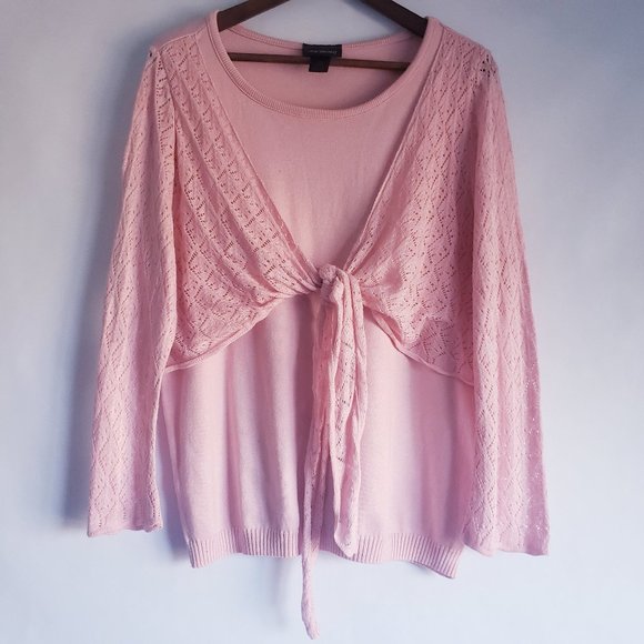 Lane Bryant Tops - Lane Bryant Pink knit top